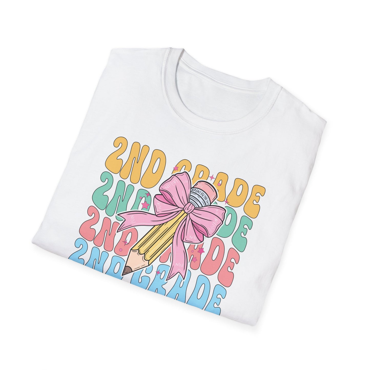 2nd Grade Pencil - Unisex Softstyle T-Shirt