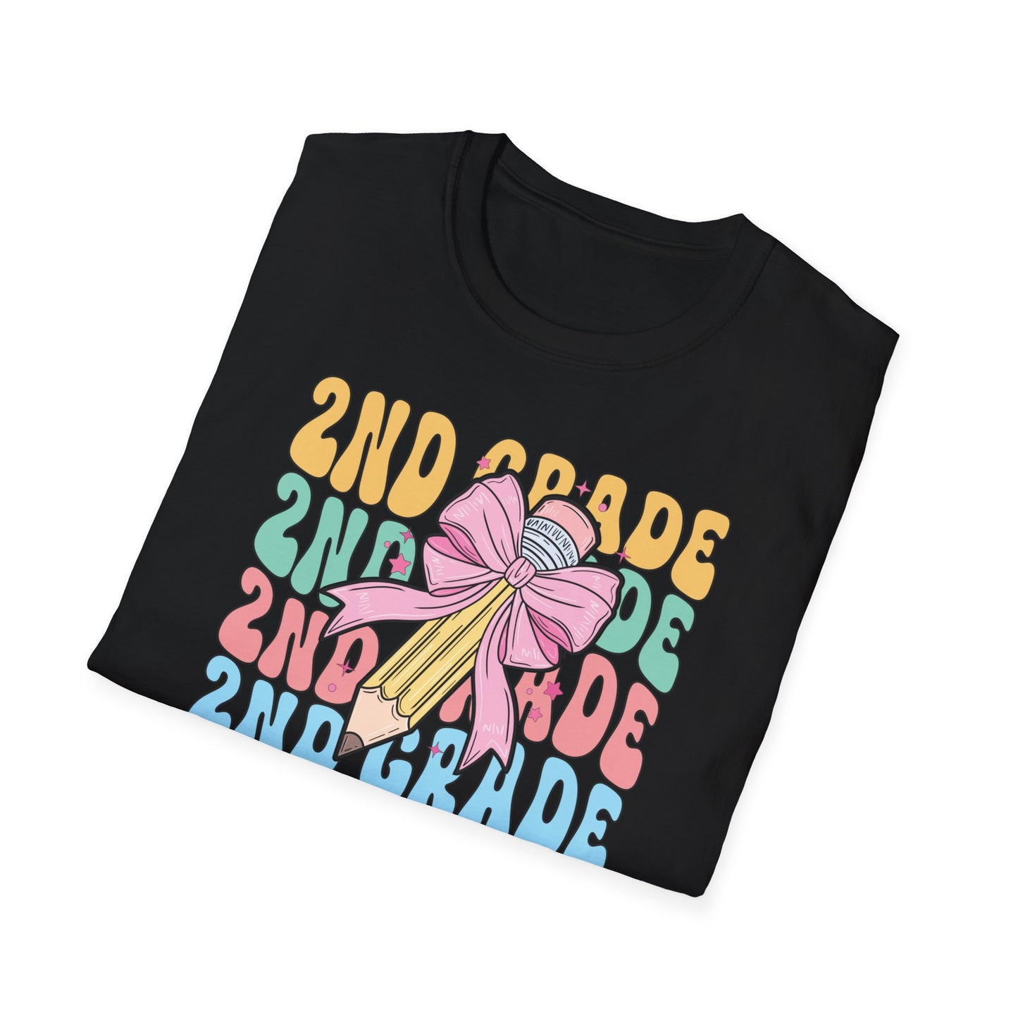 2nd Grade Pencil - Unisex Softstyle T-Shirt