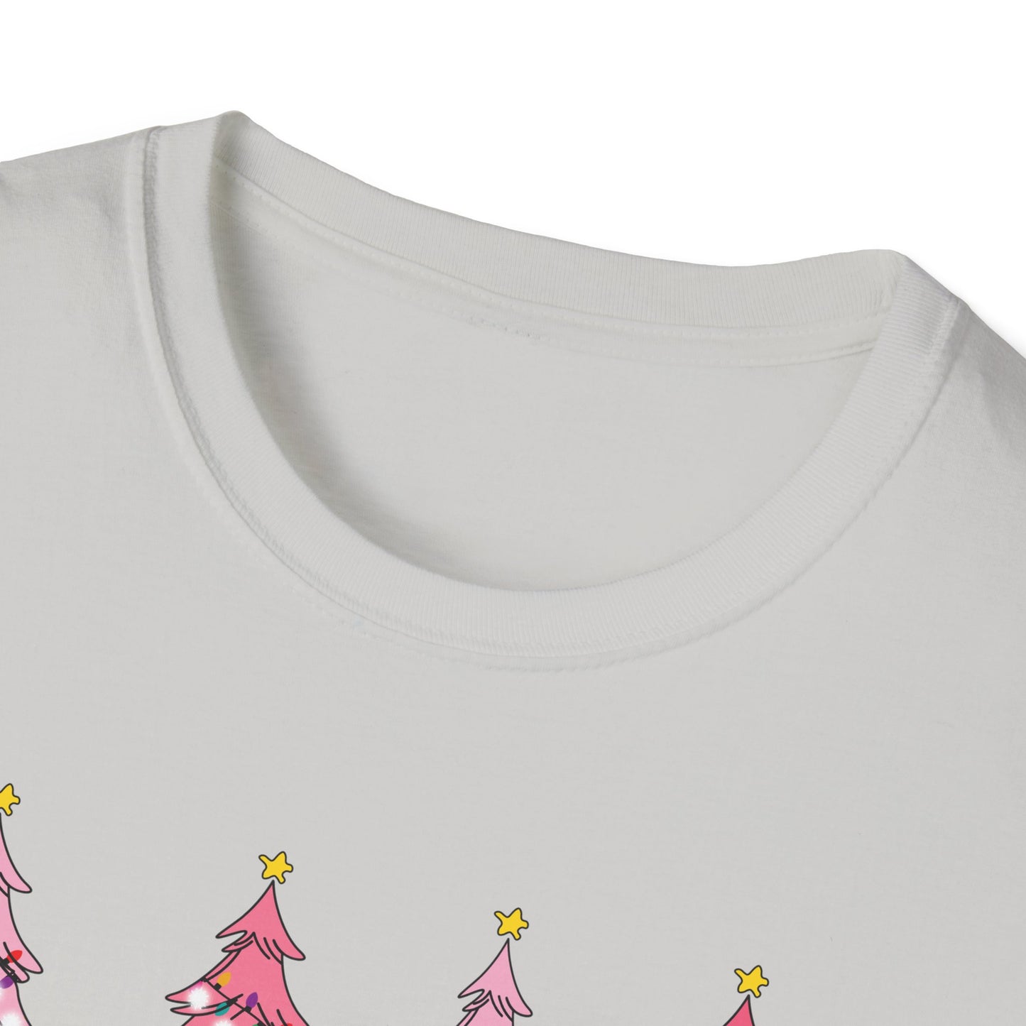 Merry & Bright Pink - Unisex Softstyle T-Shirt