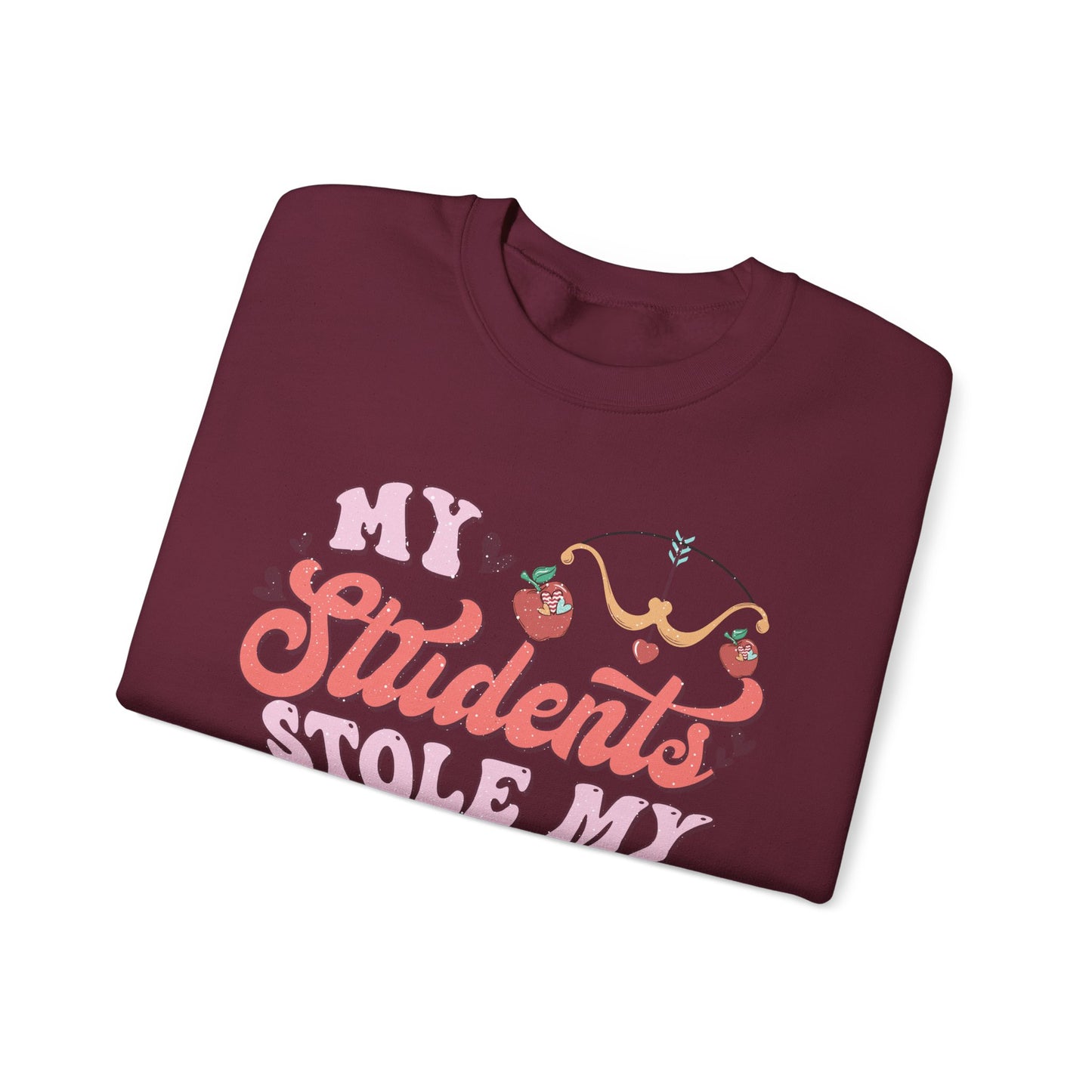My Students Stole My Heart - Unisex Heavy Blend™ Crewneck Sweatshirt