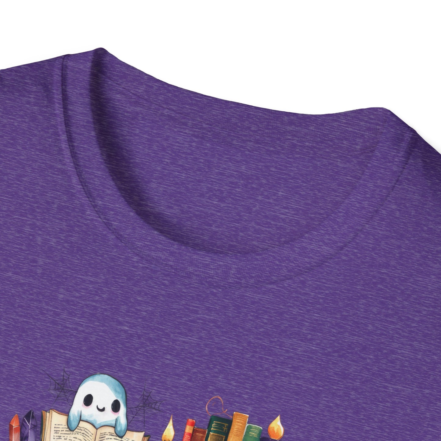 Spooky Bookshelf - Unisex Softstyle T-Shirt