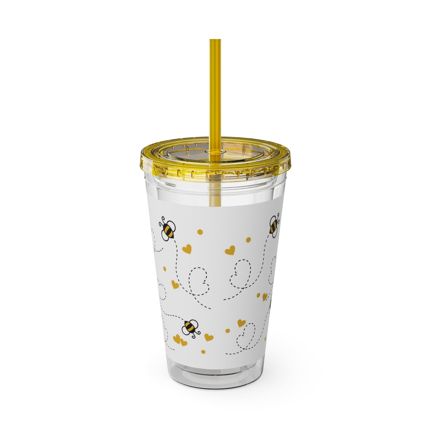 Bees - Sunsplash Tumbler with Straw, 16oz