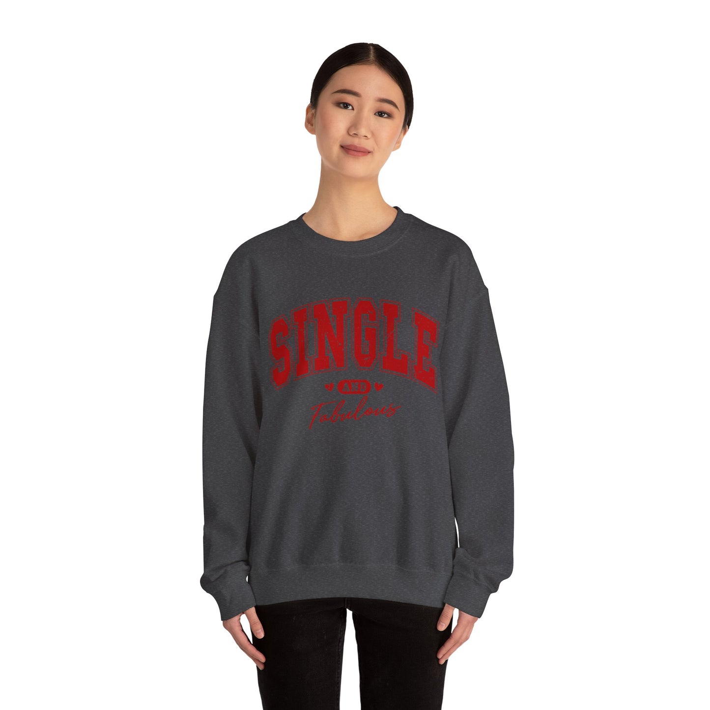 Single and Fabulous - Unisex Heavy Blend™ Crewneck Sweatshirt