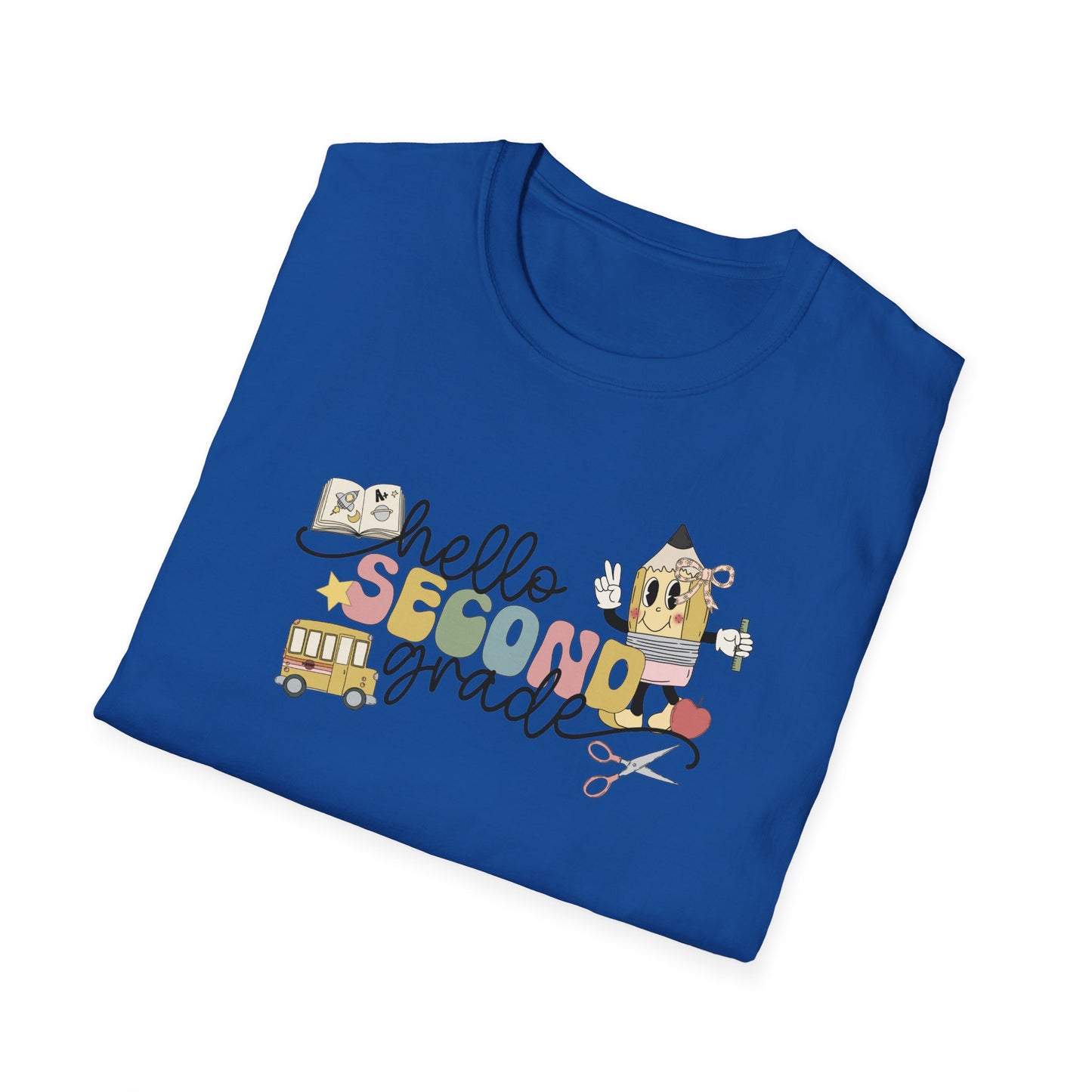 Hello 2nd Grade - Unisex Softstyle T-Shirt