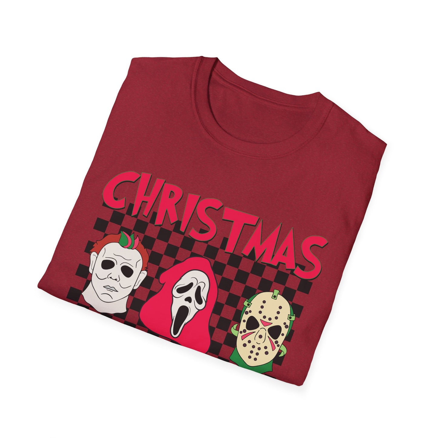 Horror Christmas Vibes - Unisex Softstyle T-Shirt