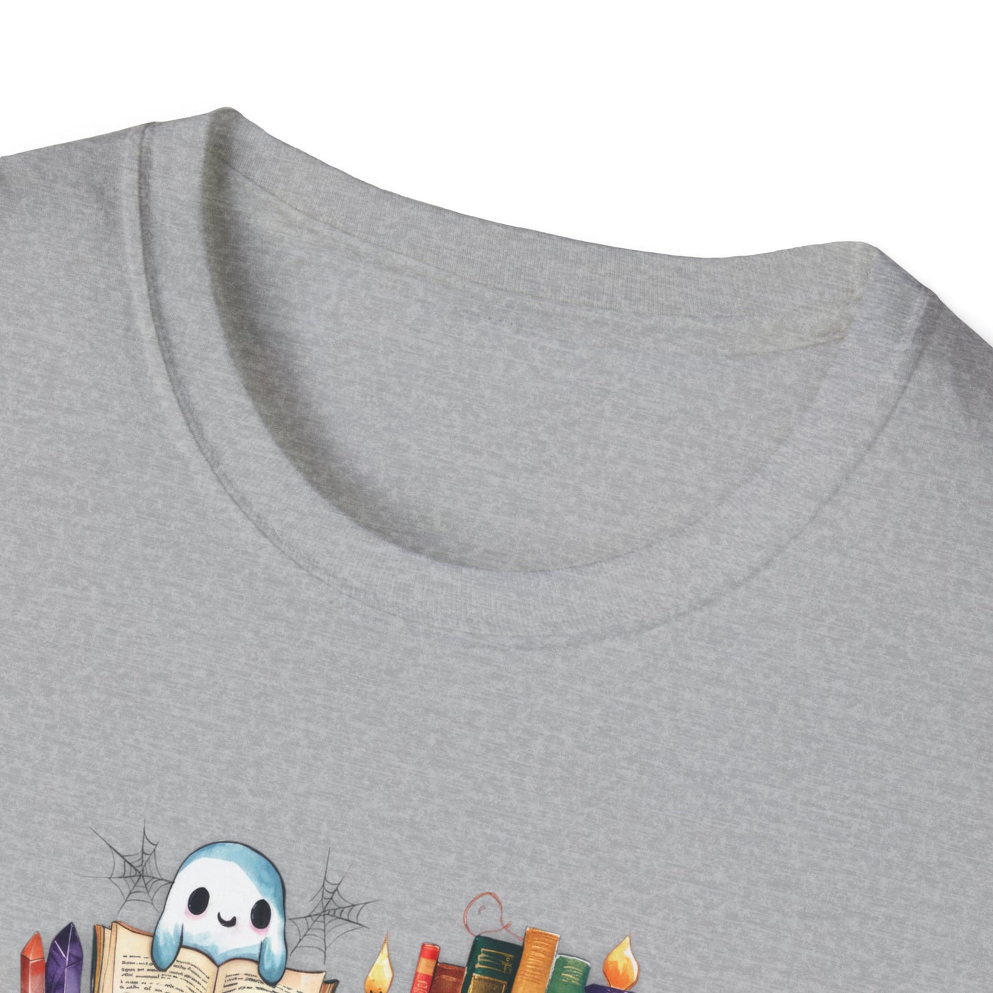 Spooky Bookshelf - Unisex Softstyle T-Shirt