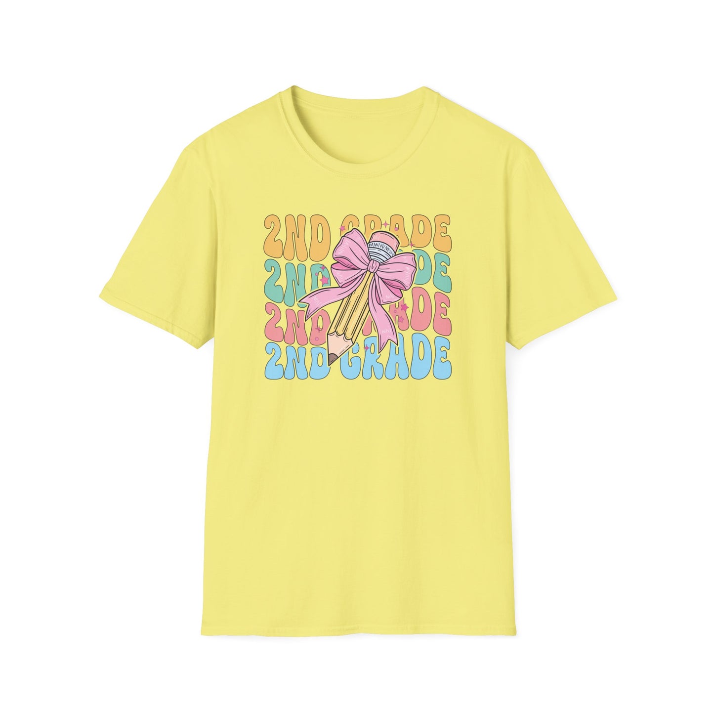 2nd Grade Pencil - Unisex Softstyle T-Shirt