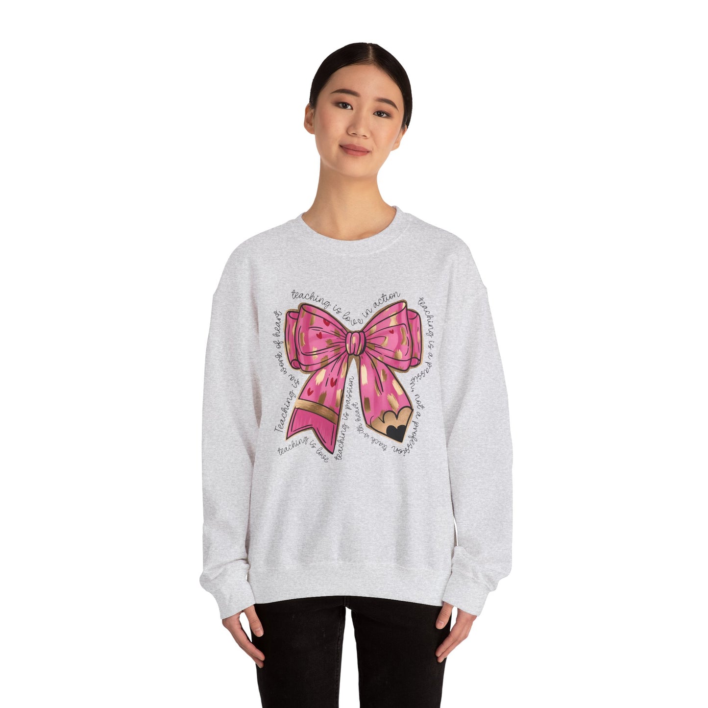 Teaching is Love in Action - Unisex Heavy Blend™ Crewneck Sweatshirt