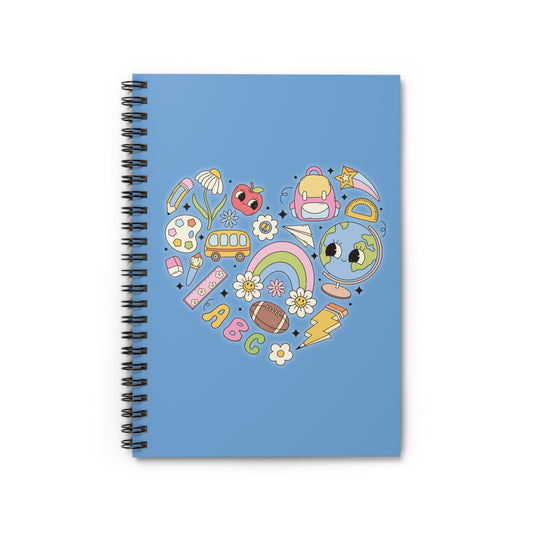 School Heart - Spiral Notebook - Ruled Line