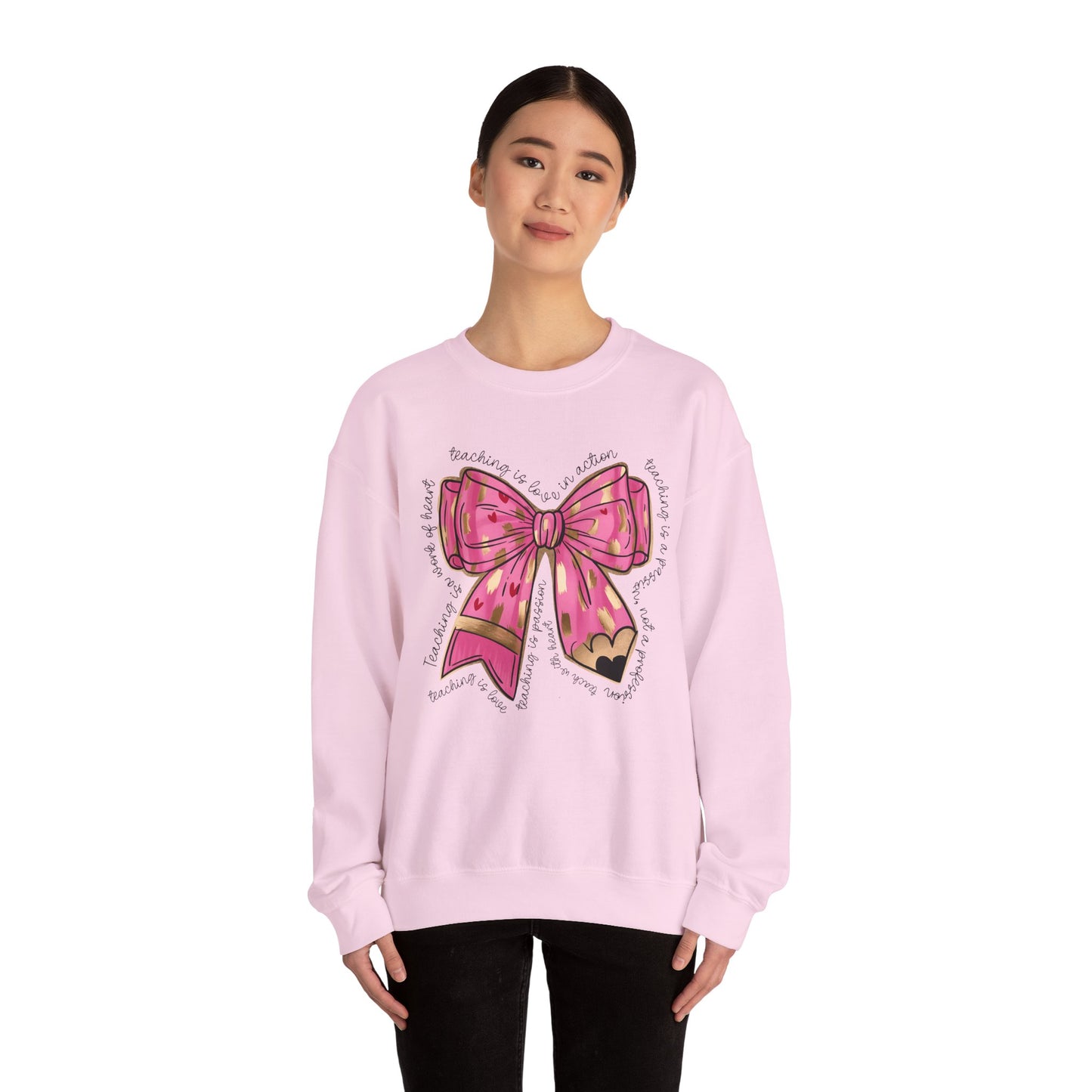 Teaching is Love in Action - Unisex Heavy Blend™ Crewneck Sweatshirt