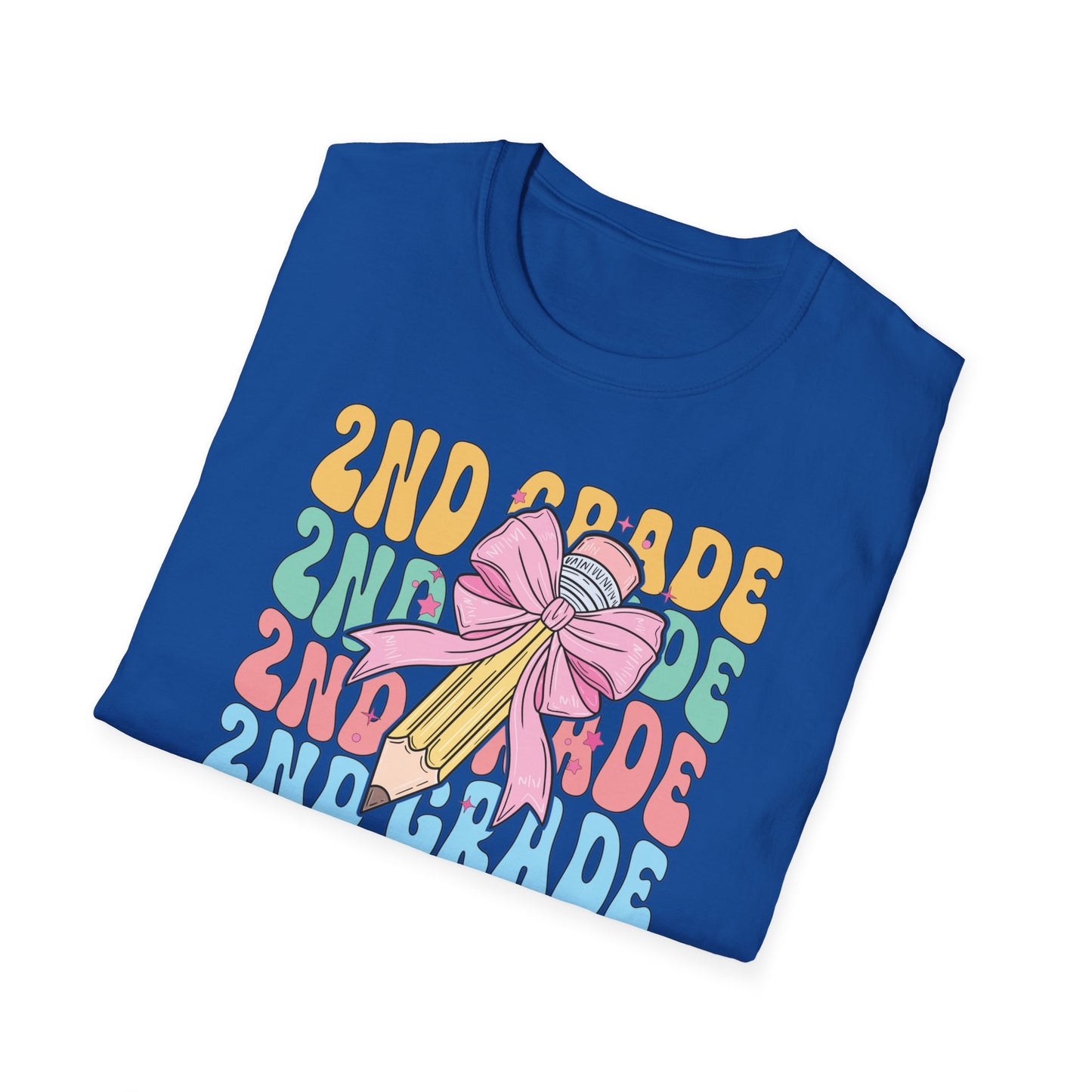 2nd Grade Pencil - Unisex Softstyle T-Shirt