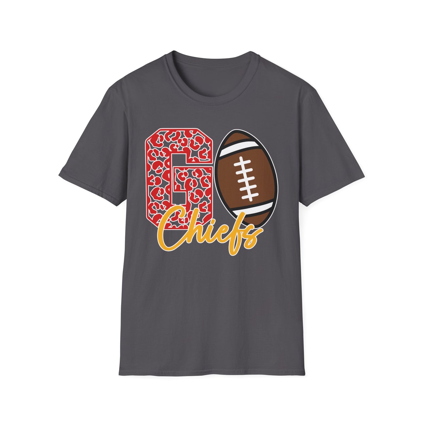 Go Chiefs Leopard - Unisex Softstyle T-Shirt