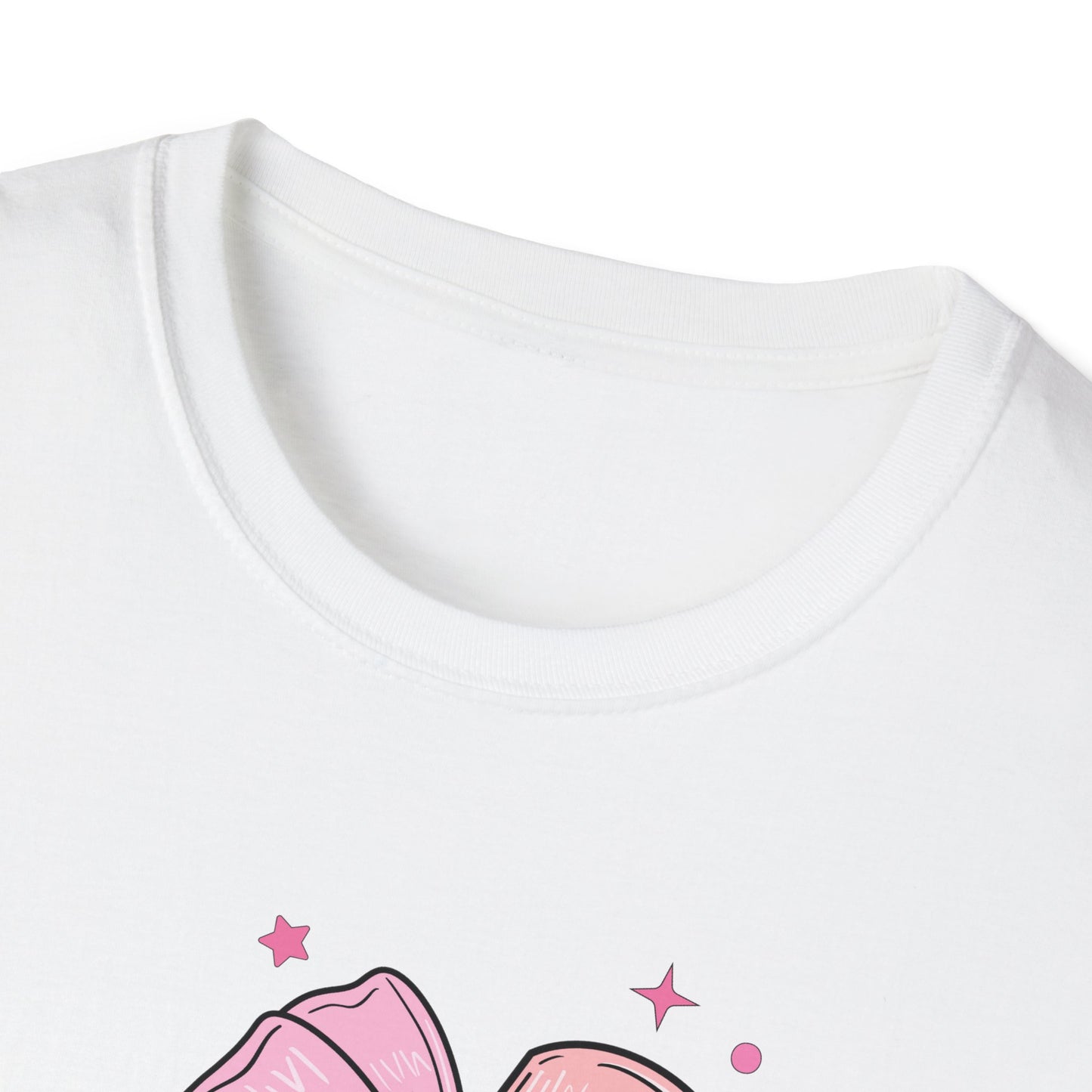 Pencil with Bow - Unisex Softstyle T-Shirt