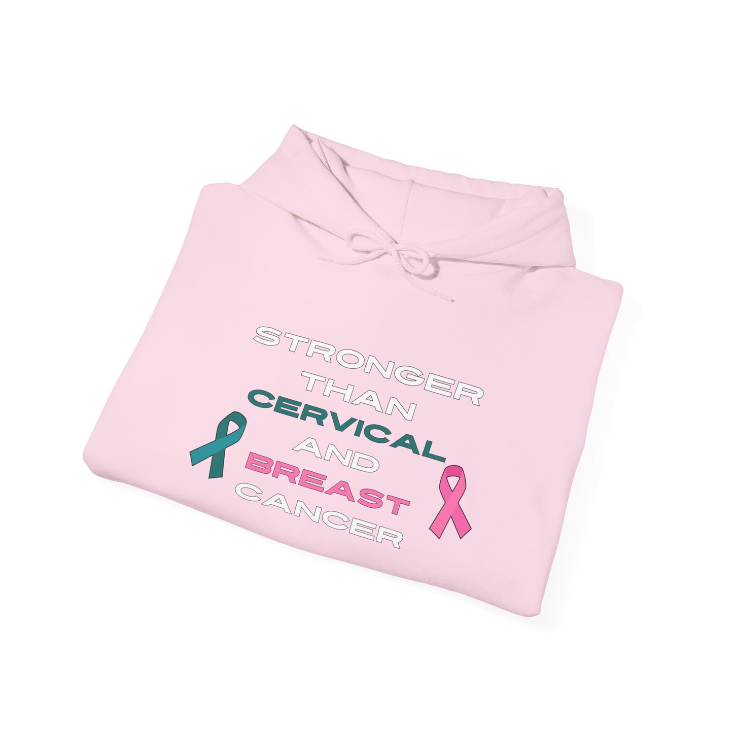 Stronger Than Cervical and Breast Cancer - Unisex Heavy Blend™ Hooded Sweatshirt