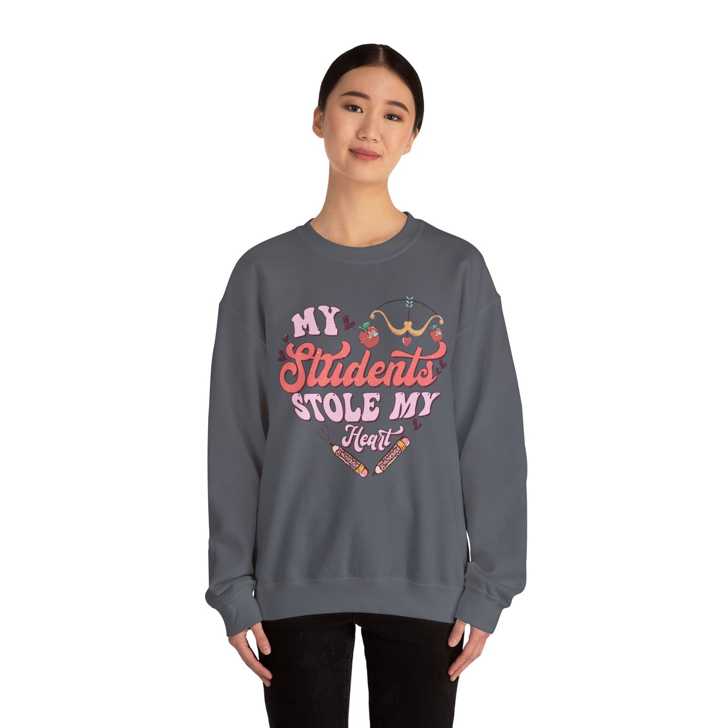 My Students Stole My Heart - Unisex Heavy Blend™ Crewneck Sweatshirt