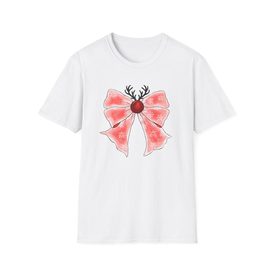 Christmas Cherry Coquette - Unisex Softstyle T-Shirt