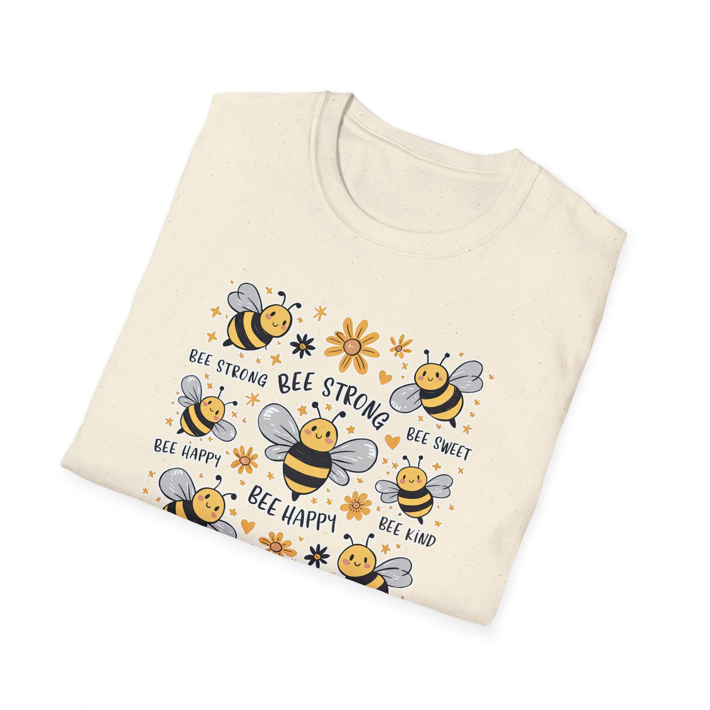 Bee Kind, Sweet, Happy - Unisex Softstyle T-Shirt