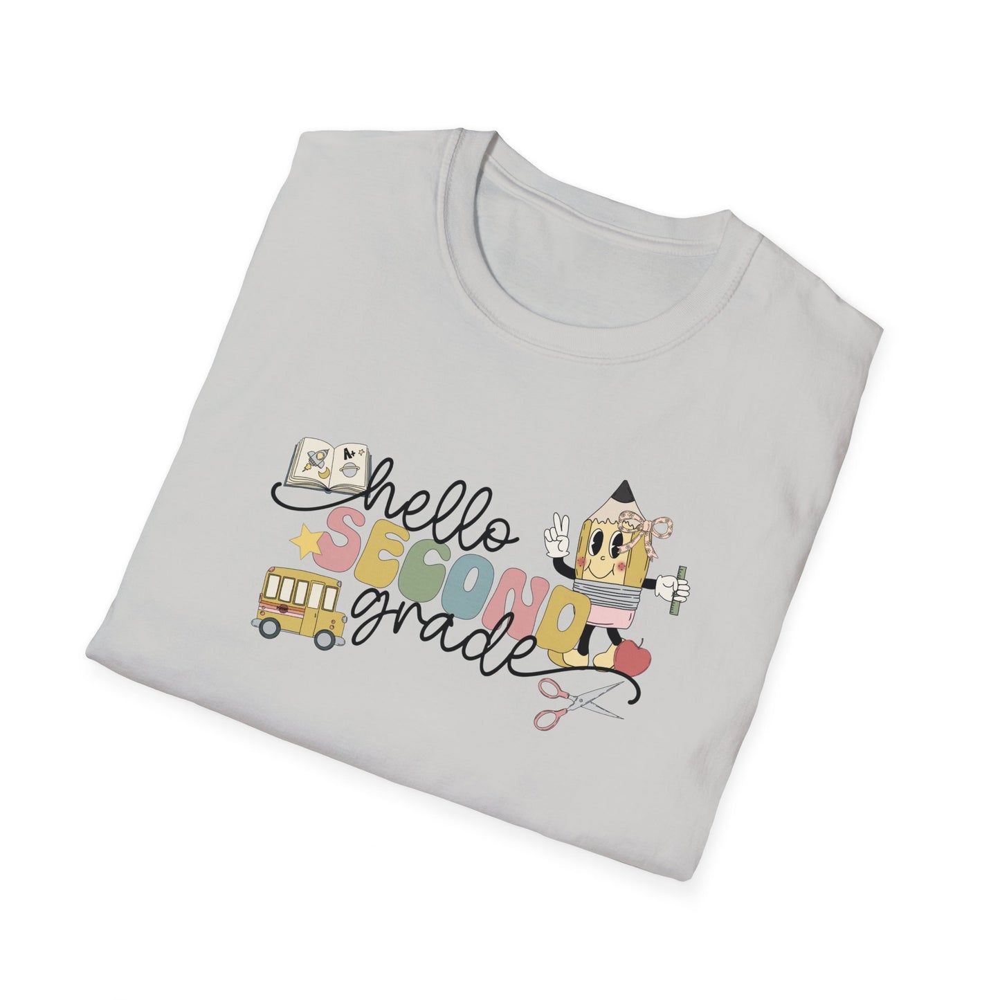 Hello 2nd Grade - Unisex Softstyle T-Shirt