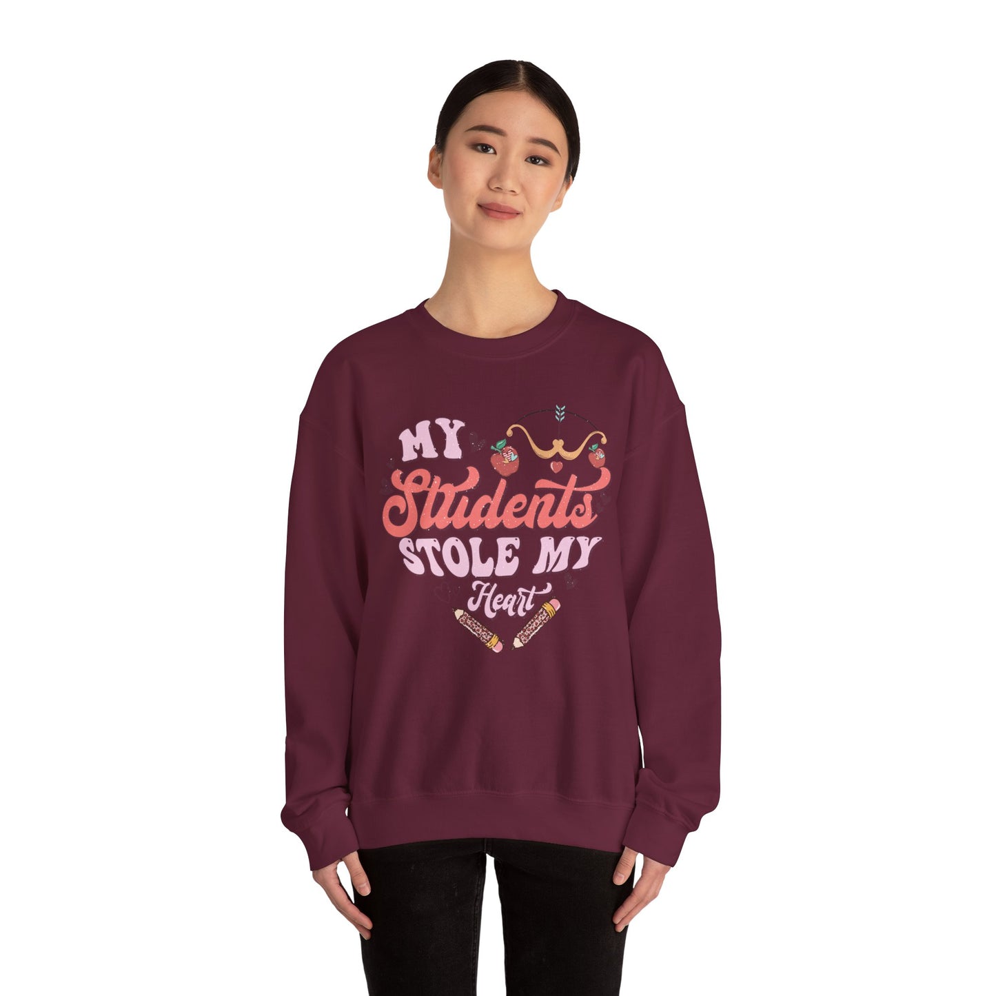 My Students Stole My Heart - Unisex Heavy Blend™ Crewneck Sweatshirt