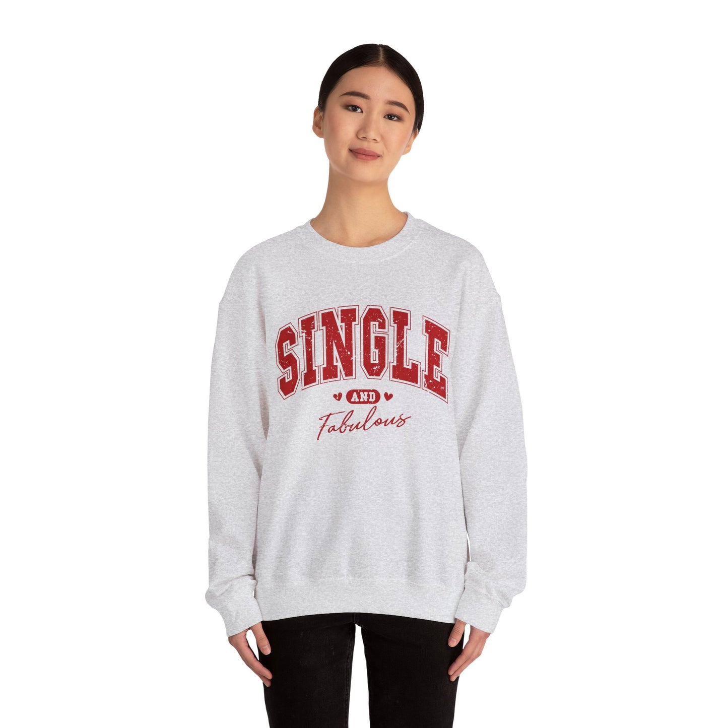 Single and Fabulous - Unisex Heavy Blend™ Crewneck Sweatshirt